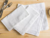 Organic cotton luxury white table napkin